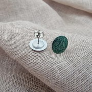 Earrings | Koorie Tales | Colour Season | Disc Stud Earrings | Green